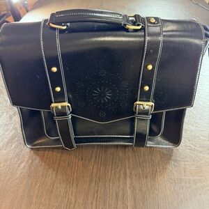 Ecosusi Women's Faux Leather Classic Big Briefcase Black